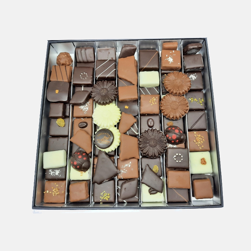 Boîte de Luxe, chocolats assortis 1 KG